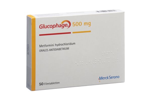 Glucophage cpr pell 500 mg 50 pce