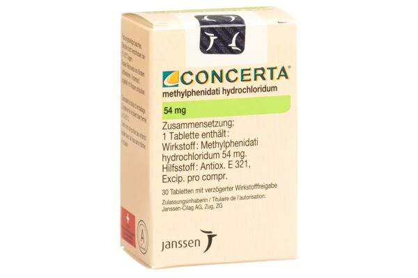 Concerta cpr ret 54 mg fl 30 pce