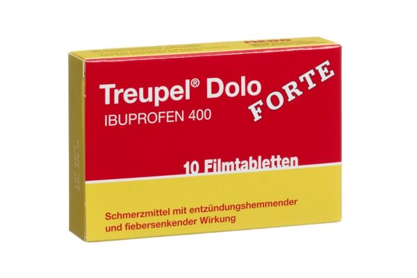 Treupel Dolo Ibuprofen Filmtabl 400 mg forte 10 Stk
