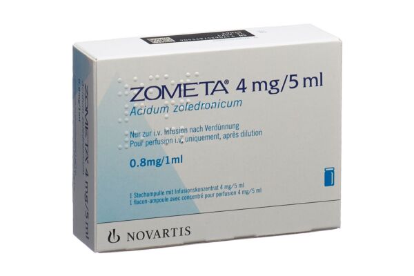 Zometa Inf Konz 4 mg/5ml Durchstf 5 ml