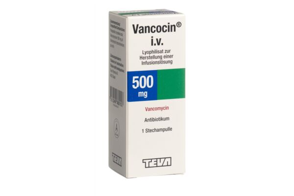 Vancocin Trockensub 500 mg i.v. Durchstf