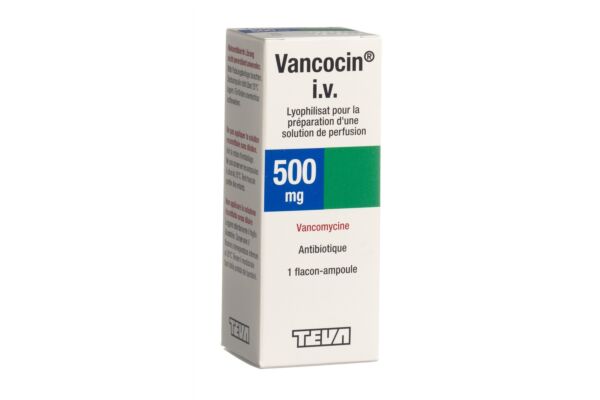Vancocin subst sèche 500 mg i.v. flac