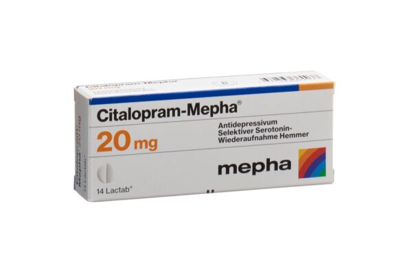 Citalopram-Mepha Filmtabl 20 mg 14 Stk