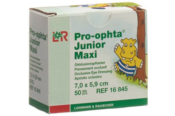 Pro-ophta Junior pansement occlusif maxi 7.0x5.9cm 50 pce