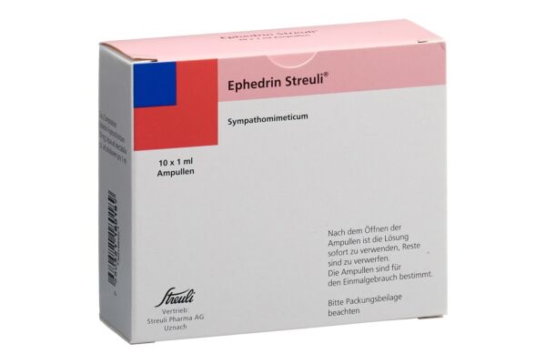 Ephedrin Streuli sol inj 50 mg/ml 10 amp 1 ml