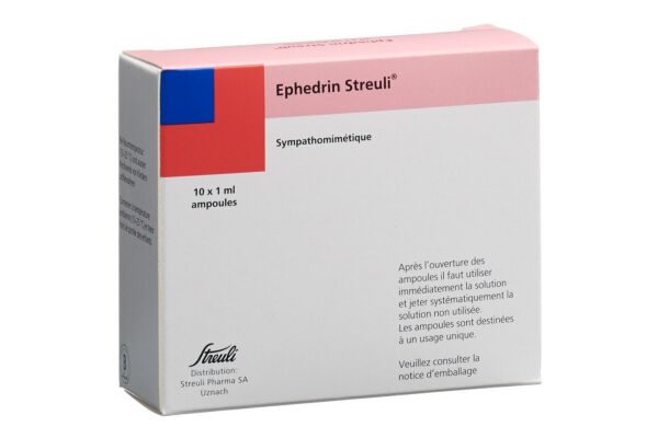 Ephedrin Streuli Inj Lös 50 mg/ml 10 Amp 1 ml