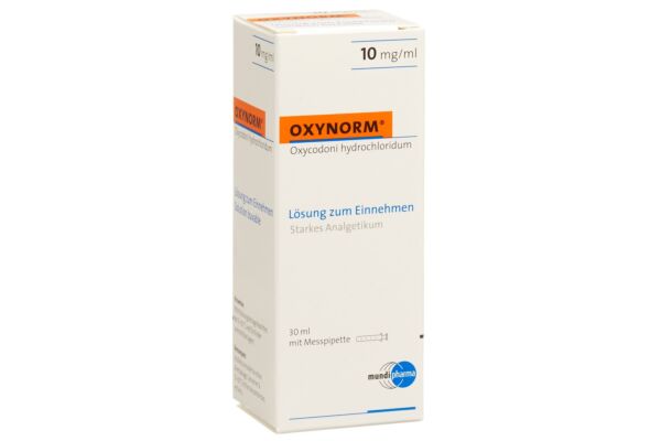 Oxynorm solution buvable 10 mg/ml fl 30 ml