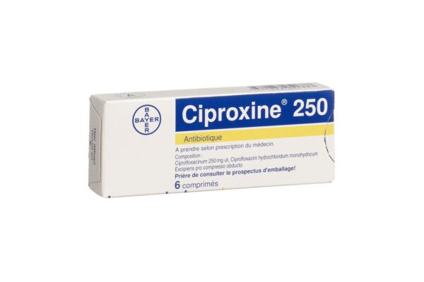 Ciproxin Filmtabl 250 mg 6 Stk