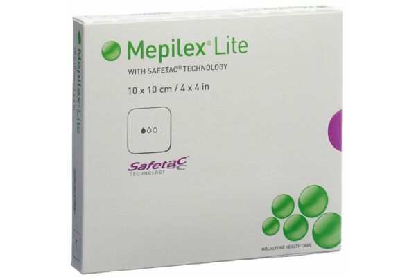 Mepilex Lite pansement hydrocellulaire 10x10cm silicone 5 pce