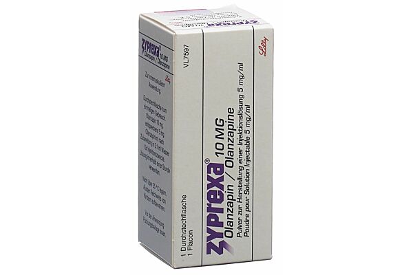 Zyprexa subst sèche 10 mg fl