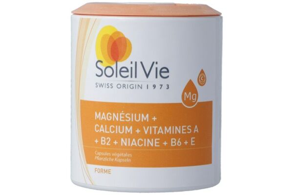SOLEIL VIE magnésium calcium + vit caps 100 pce