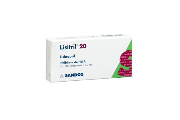 Lisitril Tabl 20 mg 30 Stk