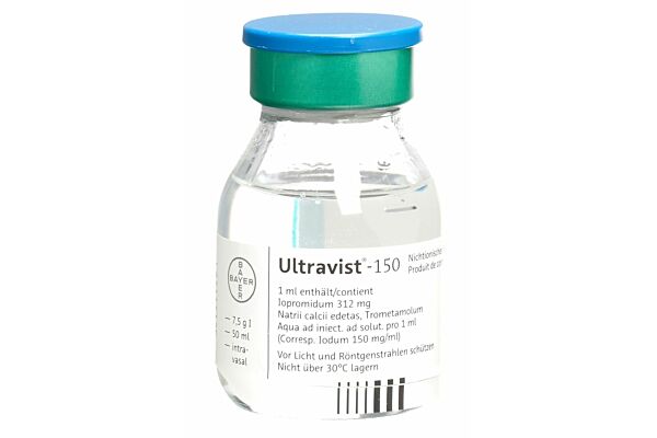 Ultravist sol inj 150 mg/ml fl 200 ml