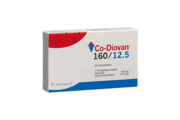 Co-Diovan cpr pell 160/12.5 mg 28 pce
