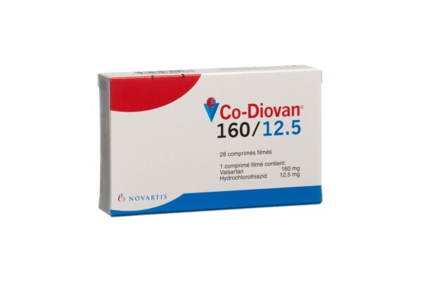 Co-Diovan cpr pell 160/12.5 mg 28 pce