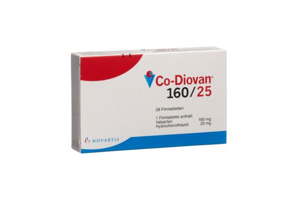Co-Diovan Filmtabl 160/25 mg 28 Stk