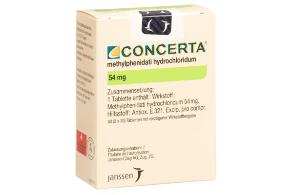 Concerta cpr ret 54 mg fl 60 pce
