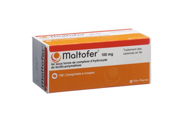 Maltofer cpr croquer 100 mg 100 pce
