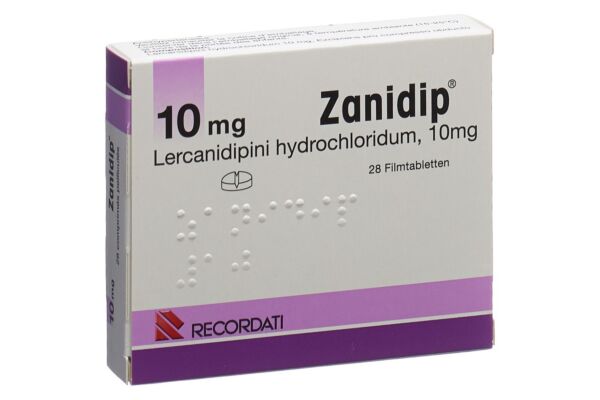Zanidip cpr pell 10 mg 28 pce