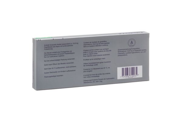 Zoladex LA safesystem implant 10.8 mg ser pré