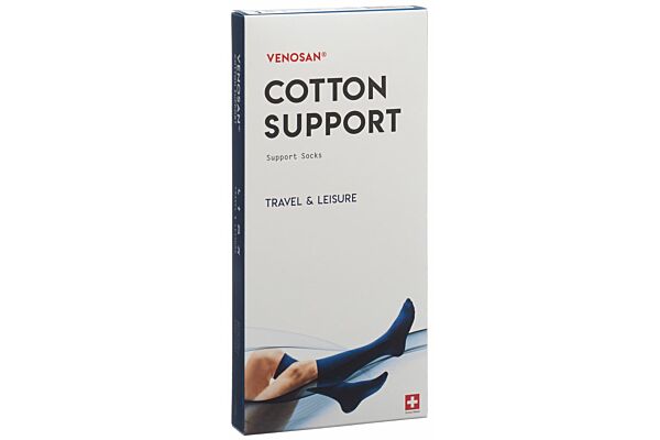 Venosan COTTON SUPPORT Socks A-D XL black 1 Paar
