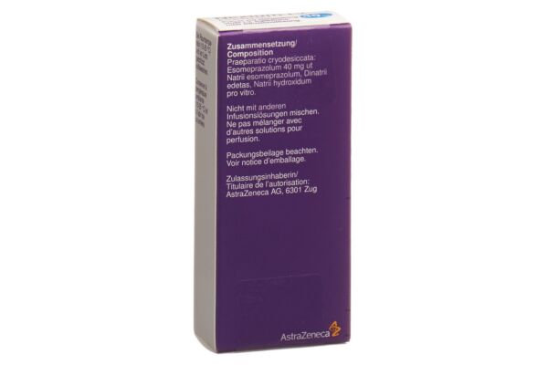 Nexium subst sèche 40 mg i.v. vial