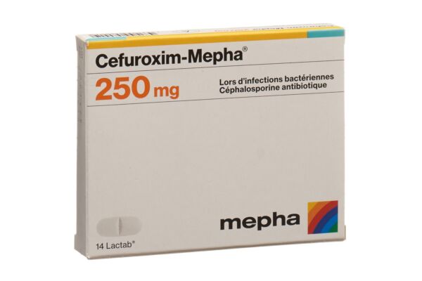 Cefuroxim-Mepha Filmtabl 250 mg 14 Stk