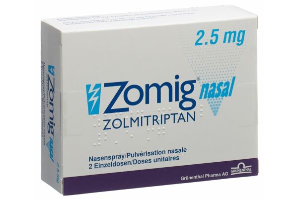 Zomig nasal spray nasal 2.5 mg monodos 2 pce