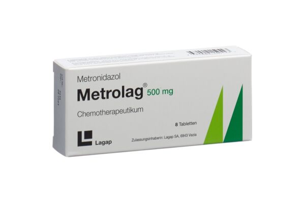 Metrolag cpr 500 mg 8 pce