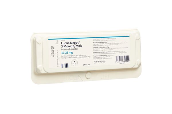 Lucrin Depot PDS subst sèche 11.25 mg ser pré