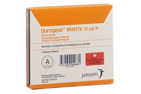 Durogesic Matrixpfl 12 mcg/h Btl 5 Stk