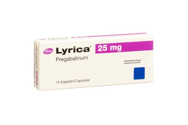Lyrica caps 25 mg 14 pce