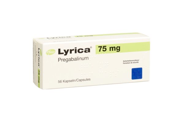 Lyrica caps 75 mg 56 pce