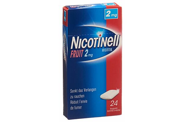 Nicotinell Gum 2 mg fruit 24 Stk