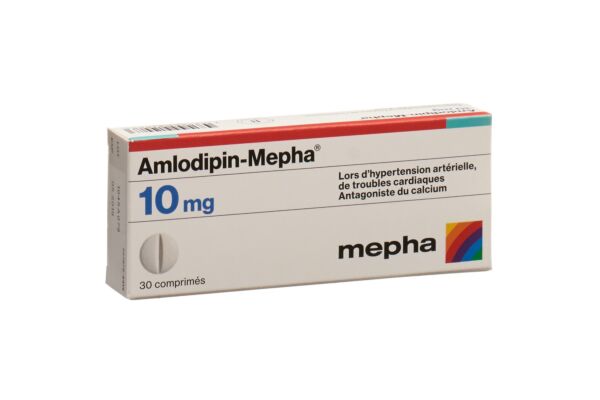 Amlodipin-Mepha Tabl 10 mg 30 Stk