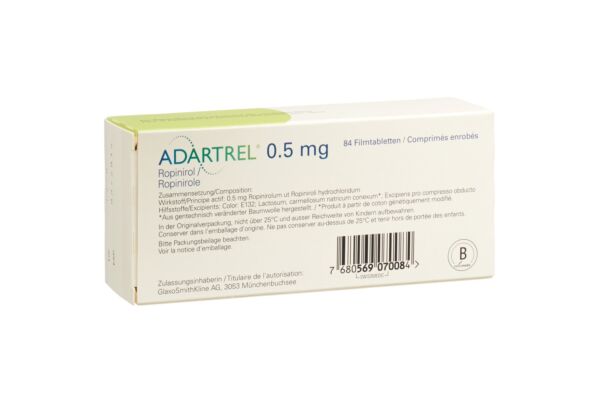Adartrel cpr pell 0.5 mg 84 pce