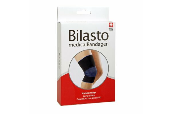 Bilasto genouillère M noir/bleu