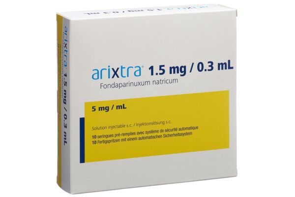 Arixtra sol inj 1.5 mg/0.3ml 10 ser pré 0.3 ml