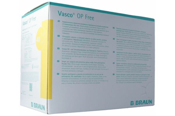 Vasco OP Free gant Gr7.5 stérile sans latex 40 paire