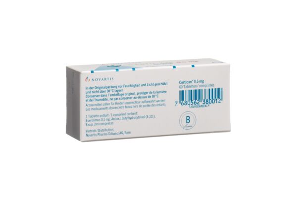 Certican Tabl 0.5 mg 6 x 10 Stk