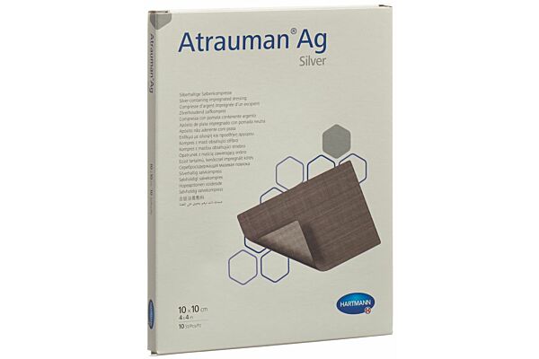 Atrauman Ag compresses 10x10cm stériles 10 pce