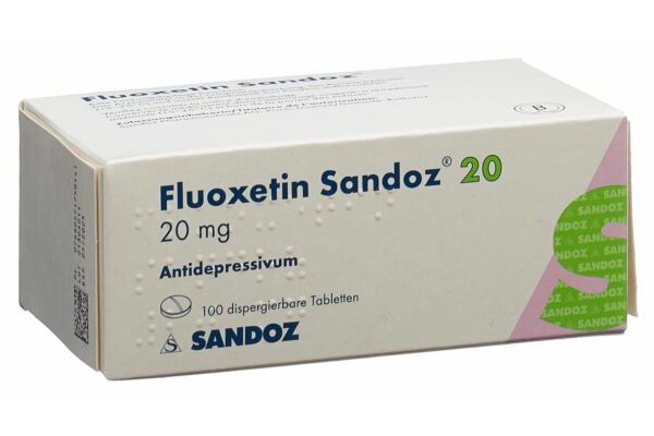 Fluoxétine Sandoz cpr disp 20 mg 100 pce
