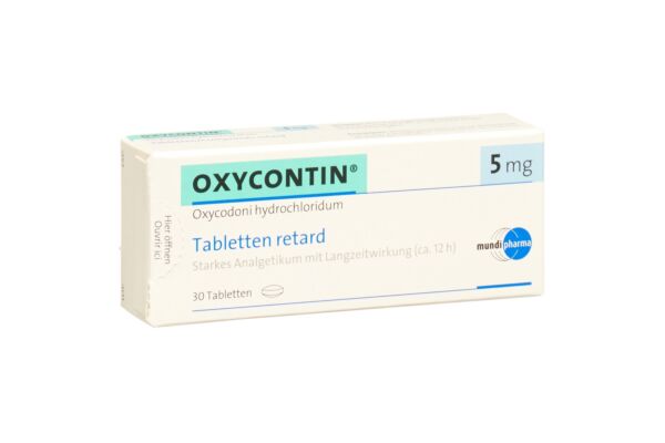 Oxycontin cpr ret 5 mg 30 pce