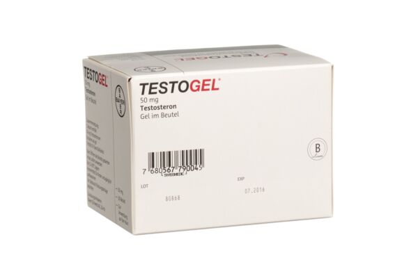 Testogel gel 50 mg/5g 30 sach 5 g