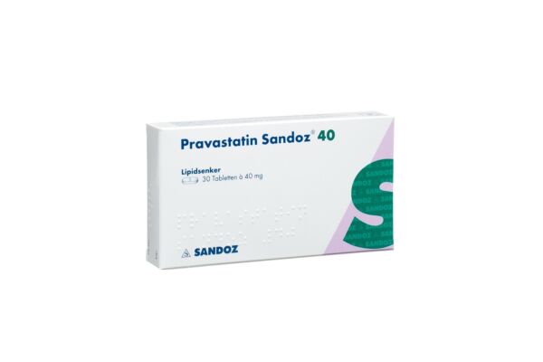 Pravastatin Sandoz Tabl 40 mg 30 Stk