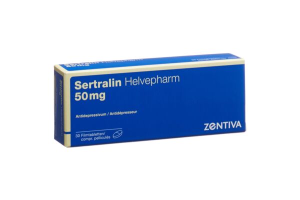 Sertralin Helvepharm Filmtabl 50 mg 30 Stk