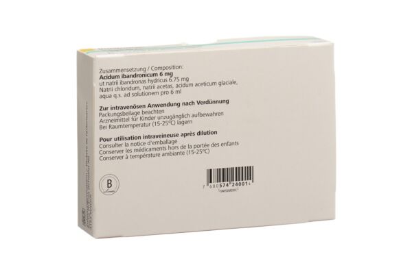 Bondronat Inf Konz 6 mg/6ml Durchstf 6 ml