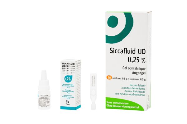 Siccafluid UD Augengel 0.25 % 30 Monodos 0.5 g