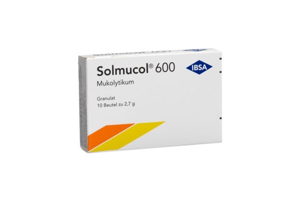 Solmucol Gran 600 mg ohne Zucker (D) Btl 10 Stk