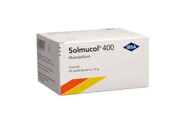 Solmucol Gran 400 mg ohne Zucker 90 Btl 1.8 g